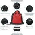thumbnail image 2 of FrostHike Basketball Drawstring Backpack for Boy Portable Soccer Backpack Gym Bag Sackpack with Detachable Ball Mesh Bag Sack, 2 of 5