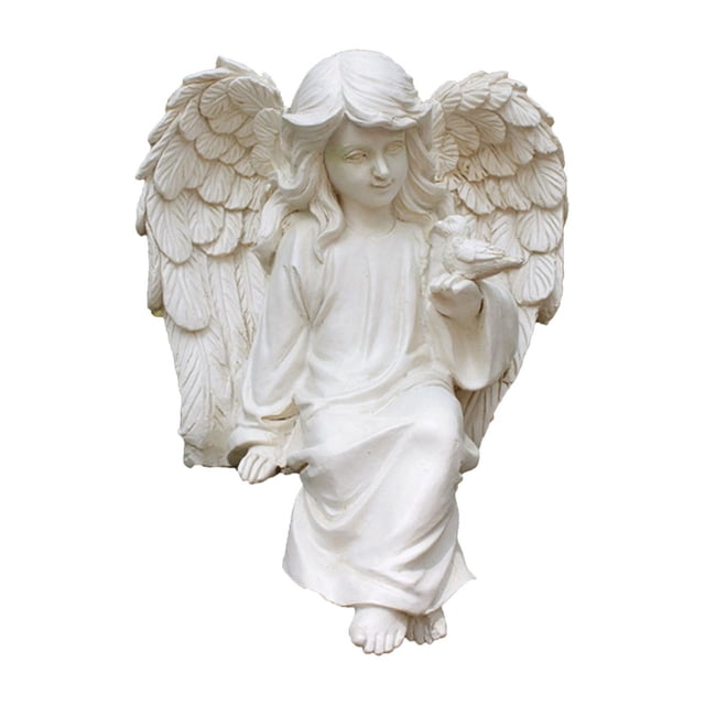Estatua de ángel rezando Sunnimix Estatuilla de jardín de resina