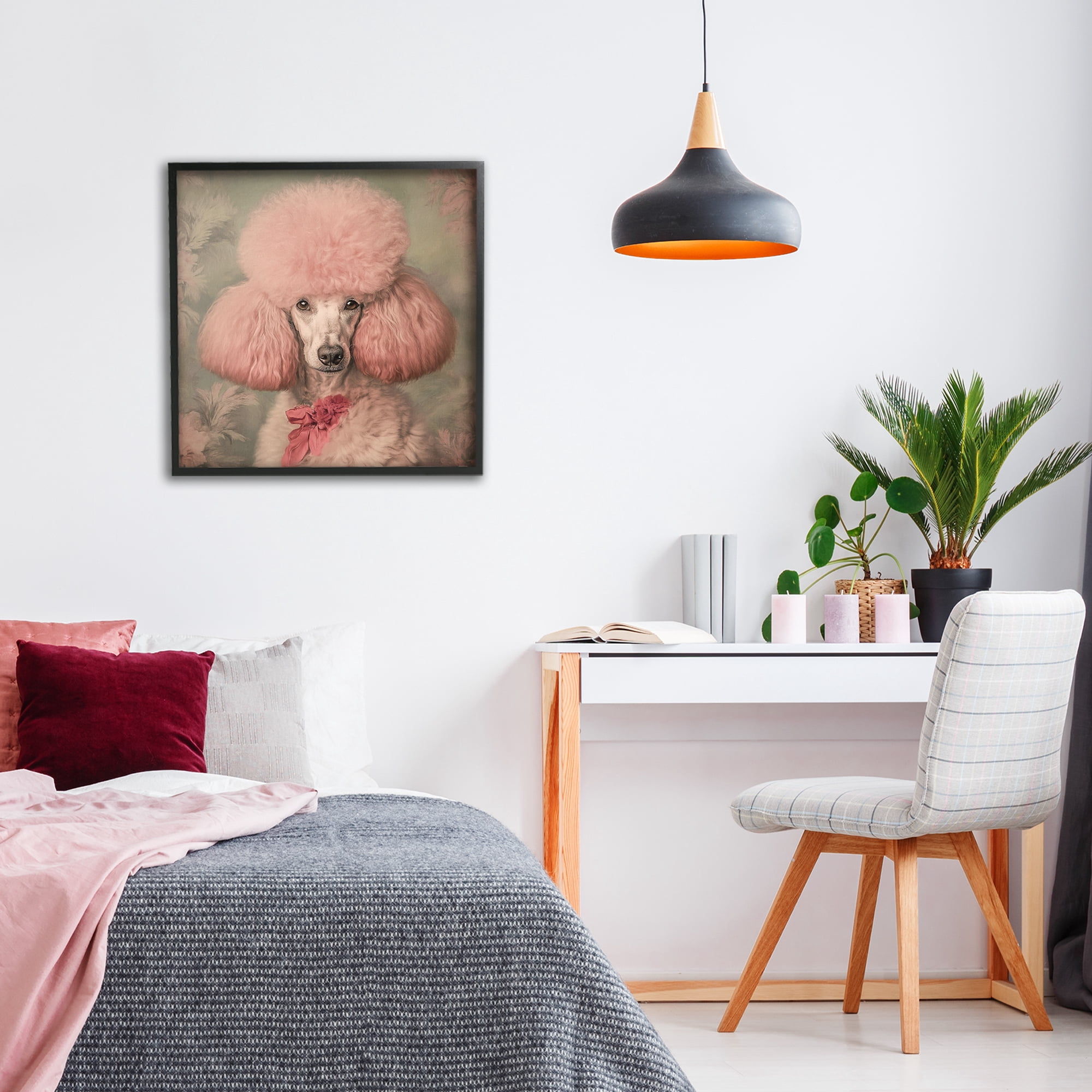 Stupell Industries Miss Baroness Blush Black Framed Giclee Art, design by Tina LeCour