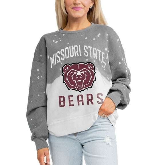 Women's Gameday Couture Gray Missouri State University Bears Twice As Nice Pullover Sweatshirt