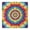 Colorful Tie Dye-1, variant on Colorful Tie Dye Mandala Pattern Square Fitted Tablecloth with Elastic Edge,Square Table Cover,Washable Elastic Table Cover for Home Kitchen Party Decor 34"x34"
