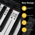 thumbnail image 2 of 88 Keys Reusable Piano Keyboard Note Guiding Labels Piano Notes Guide Stickers, 2 of 5