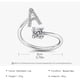 thumbnail image 3 of Xihbxyly Anillo de Pareja, Elegante Joya con Letra Inicial, Accesorio de Cobre de Moda, Tamaño Perfecto para Uso Diario, Idea de Regalo Romántico, Joyería de Moda para Mujer., 3 of 3