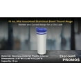 thumbnail image 4 of 15 oz. Mia Insulated Stainless Steel Travel Mugs - 10 pack - Blue, 4 of 5