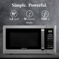 thumbnail image 4 of Farberware 1.3 cu ft Microwave Oven, 1100W Countertop Microwave Oven with Smart Sensor, Stainless Steel, 4 of 6