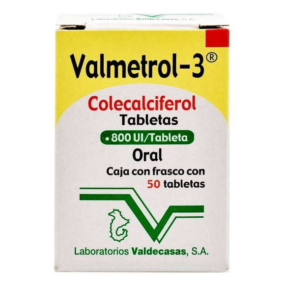Valmetrol-3 800 UI 50 tabletas