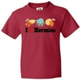 thumbnail image 3 of Inktastic I Heart Hermit Crabs Youth T-Shirt, 3 of 5