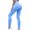 Sky Blue, variant on Women's High Waist Yoga Pants Print Seamless Design Closing the Waist and Lifting the Buttocks Fitness Training Tight Trousers Size L(8)Sky Blue