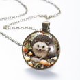 thumbnail image 6 of Hedgehog Necklace Personalized Custom Photo Round Pendant Adjustable Stainless Steel Necklaces with Gift Box for Men Women Mothers Valentine's Jewelry Gift, 6 of 6