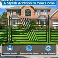 thumbnail image 5 of ALEKO Modern Yard Garden Sofia Style Steel Fence 8 x 5 ft Black, 5 of 8
