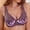 Purple, variant on TEVEQ Women's Plus Size Bras Full Coverage Lace Underwire Unlined Bra Ladies Bra Underwear -Thin and Adjustable Breathable Bra Transparent Ladies Bra Underwear -Thin and Adjustable Breathable Bra Tra