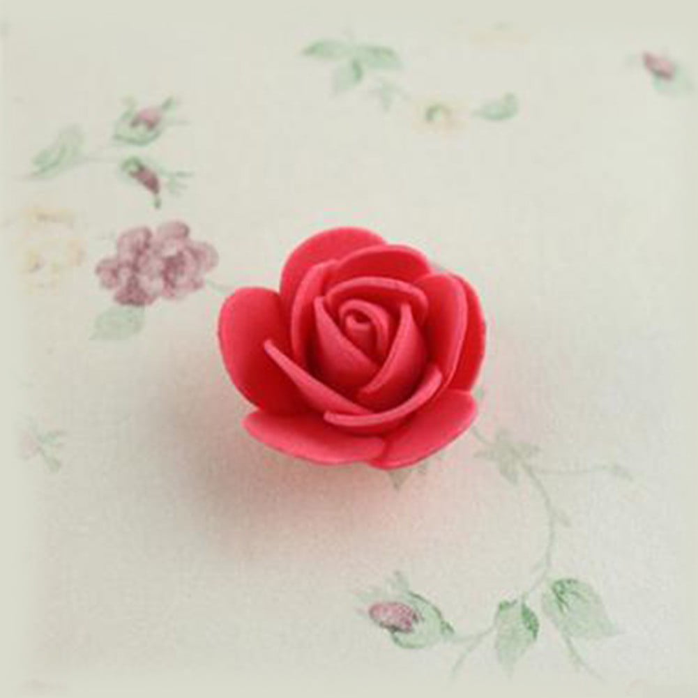 Pack of 100pcs Foam Artificial Rose Flower Head Blossom Wedding Party Decoration 