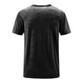 thumbnail image 4 of Jinhomg Mens Big and Tall Basic T Shirts Loose Fit Comfy Short Sleeve Crew Neck Tees Casual Solid Color Spring Summer Tops Vacation Beach T-Shirt Sales Today Clearance Black L, 4 of 7