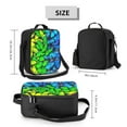 thumbnail image 2 of Bingfone Multicolored Butterflies Reusable Insulated Lunch Bag Cooler for Work School Picnic or Travel, 2 of 9