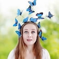 thumbnail image 3 of Hair care products,Hair mask for dry damaged hair,Hair products,Bridal Hair Accessories New Photo Headwear Headband Esty Popular Butterfly Hair Band Hair Accessories Blue, 3 of 3