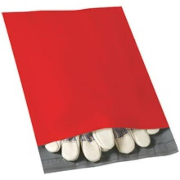 10 x 13 in. Red Poly Mailers