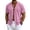 Pink, variant on Uwinwear Mens Short Sleeve Shirts Button Up Shirts Linen Cotton Tops V Neck Plain Hawaiian Summer Beach T-Shirt Breathable Casual Wear,Army Green,XXXL