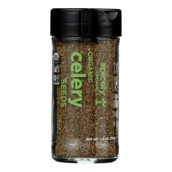 Spicely Organics - Organic Celery Seeds - Case Of 1 - 1.4 Oz.