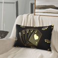 thumbnail image 5 of Sikiie Casino Cards 1 Print Plush Pillow Cover, Wrinkle-proof and Stain-resistant Pillow Protector without Pillow Core, Home Decoration-16"x24", 5 of 6