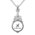 thumbnail image 1 of No Open Flame Black Symbol Pattern Pendant Jewelry Music Guitar Torque Hangtag, 1 of 3