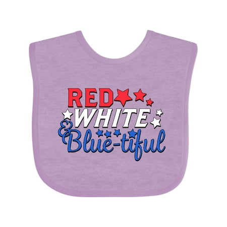 

Inktastic Red White and Blue-tiful Gift Baby Boy or Baby Girl Bib