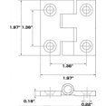 thumbnail image 5 of Stainless Steel Door Hinge Mirror Polished Cabinet Hinges For Marine Boat 50mm*50mm 2pcs, 5 of 5