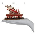 thumbnail image 3 of Old World Ginger Cottage Wooden Ornaments (#80044) North Pole Express Sleigh Car, 3 of 4