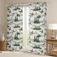 thumbnail image 2 of Homewish Wildlife Duck Teen Blackout Curtains Set of 2 (52x84 Each), Jungle Pine Tree Window Curtains, Rustic Farmhouse Theme Curtains and Drapes, Window Curtains Bedroom Decor, 2 of 6