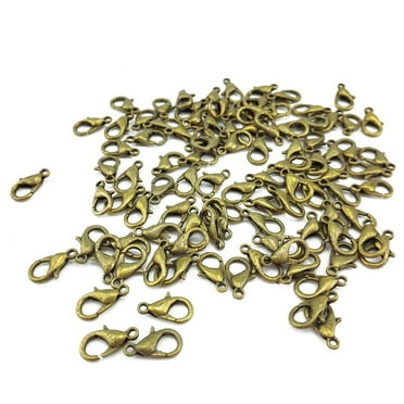 BESTOYARD Lobster Clasps Golden 100Pcs 0.5x0.47In
