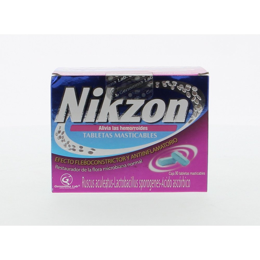 Nikzon Relieves Hemorrhoids Alivia Las Hemorroides 90 Tab (Pack of 1