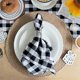 thumbnail image 4 of 6Pcs Check Collection, Classic Farmhouse Tabletop Set, Napkin Set, 3 Red and 3 White, 4 of 5