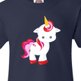 thumbnail image 4 of Inktastic Cute Little Unicorn With Red And Pink Mane, Hearts Youth T-Shirt, 4 of 5