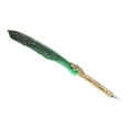 thumbnail image 1 of Feather Pen Set, Exquisite Pattern Retro Elegance Engraved Nib Quill Pen Feather Pen Set with 10 Interchangeable Nib for Business for Birthday White,Green,Orange,Rose Red, 1 of 8