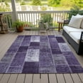 thumbnail image 6 of Addison Rugs Chantille Indoor/Outdoor Traditional Patchwork Purple Washable Rectangle Rug, 3' x 5', 6 of 6