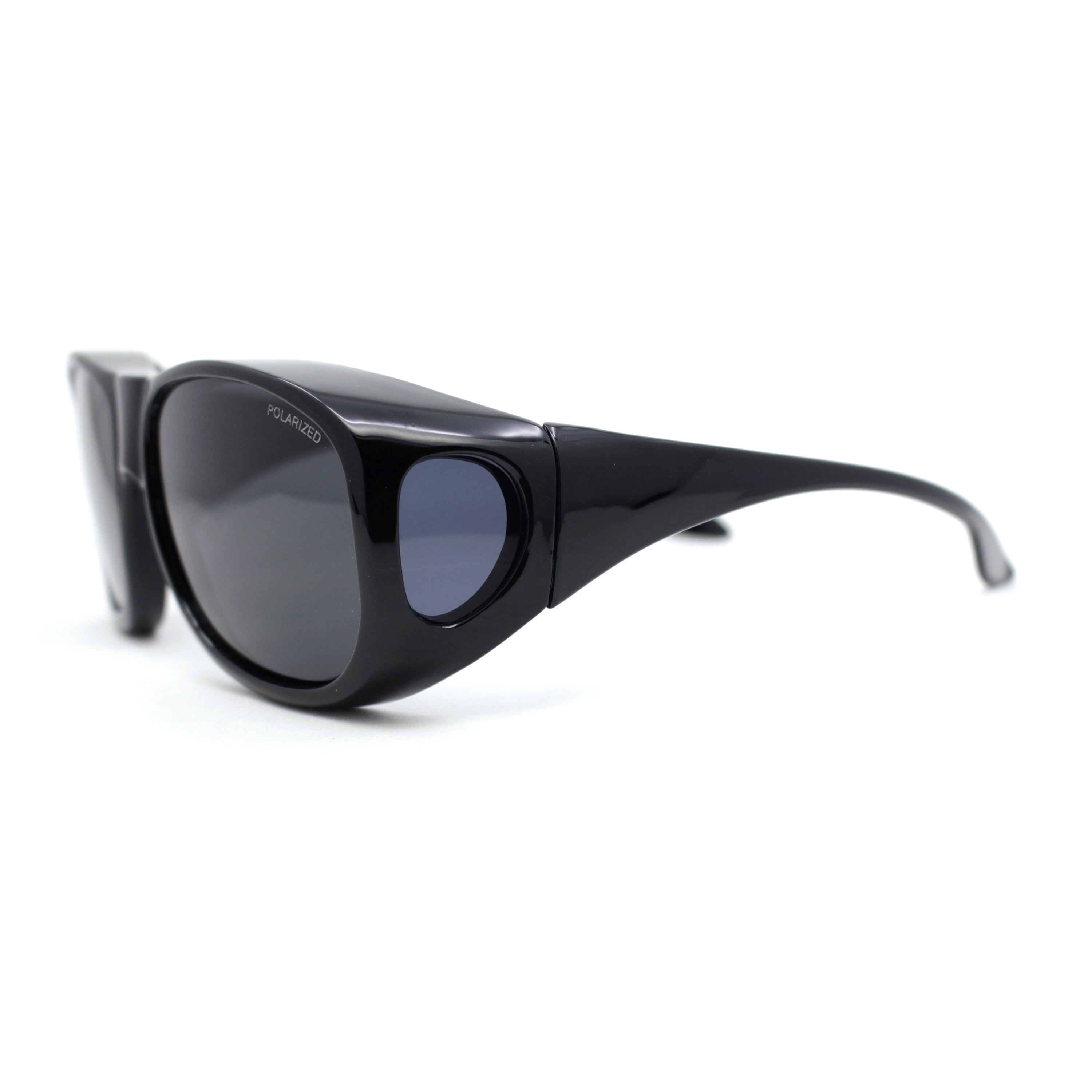 Black Round Recycled Plastic Sunglasses 100% UV Protection 090-01-7060 Amazon.com: Long Keeper Small Round Polarized Sunglasses for  main image 4