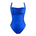 thumbnail image 4 of adviicd One Piece Bathing Suit One Piece Swimsuit Women - Tummy Control Bathing Suits Swimwear(Blue,XL), 4 of 5