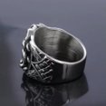 thumbnail image 5 of K-KED Vintage Personalized Viking Xfs Letter Street Stainless Steel Rings Size 7-15, 5 of 7