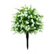 thumbnail image 2 of Ramo artificial de camelias con hojas de helecho | Adorno decorativo para patio o jardín | Flores artificiales sin mantenimiento para césped, macizos y jardineras, 2 of 9