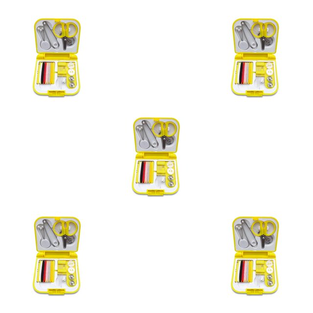 Bewildely Caja de almacenamiento de costura con hebilla, estuches para agujas bordadas a mano, organizador portátil de hilo, tejido para viajes Type5 NO5 Bewildely CBP212510