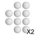 thumbnail image 1 of 2X 10 Uds pelotas de futbolín pelotas de fútbol de mesa de tamaño reglamentario para fiesta de Club 2 piezas, 1 of 8