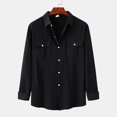 thumbnail image 4 of Gubotare Men Dress Shirt Men's Flannel Plaid Shirts Long Sleeve Regular Fit Casual Button Down Shirt,Black XXL, 4 of 5