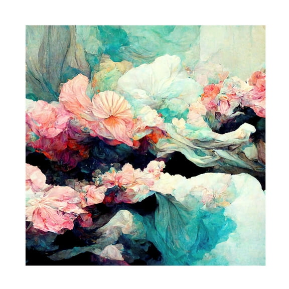 Canvas Wall Art - Sasha 'K Dreams III' Wall Art for Living Room, Bedroom, or Office Décor by Trademark Fine Art - 14 x 14 Inches