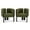 Black,Olive Green, variant on Dining Chairs 26" H Upholstered Counter Stool with Metal Frame (Set of 2)-Almond,Fabric Dining Chairs
