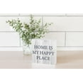 thumbnail image 2 of Home Happy Place Ice Blue Woodgrain 5 x 5 Wood Tabletop Sign Plaque, 2 of 4