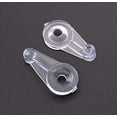 thumbnail image 1 of 40pcs Cabinet Door Glass Retainer Clips Kit, Plastic, Clear With Screws, 1 of 2