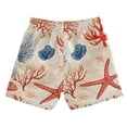 thumbnail image 7 of FORMRS Boys Swim Trunks Quick Dry Mesh Liner Boardshorts Sizes XS-XL, Blue Starfish, 7 of 7