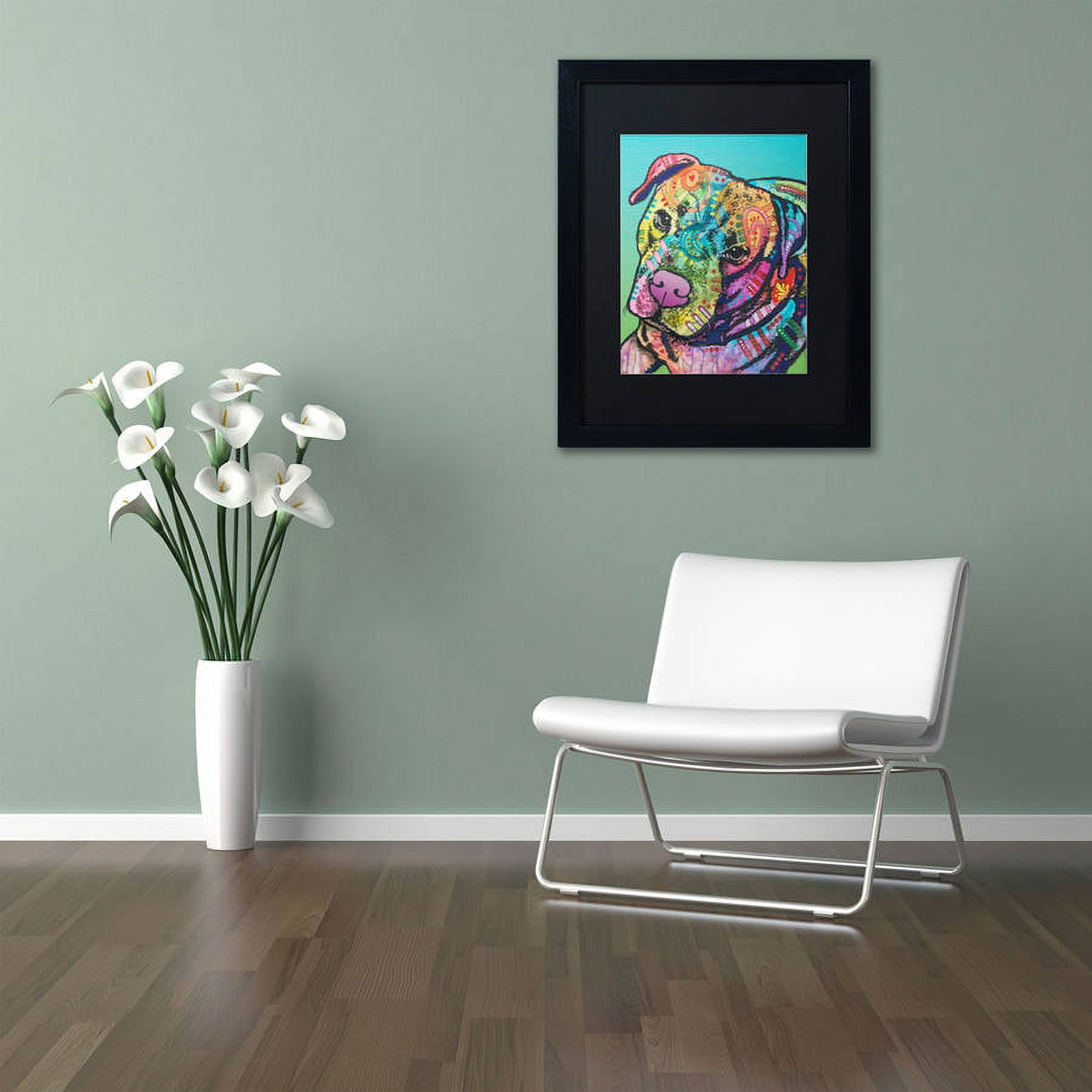 Trademark Fine Art "Mr. Brownie Custom-1" Canvas Art by Dean Russo, Black Matte, Black Frame