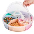 thumbnail image 5 of 2Pc Multi-Function Food Storage Tray with Lid Food Containers Tray for Nuts and Candy Fruit Snack Plate Serving Platte, 5 of 5