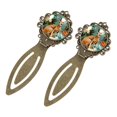 thumbnail image 2 of Kangaroo Vintage Copper-Colored Lace Bookmarks: Stainless Steel Book Accessories, Ideal Gifts for Book Lovers - Set of 2, 2 of 5