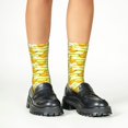 thumbnail image 5 of Uemuo Bananas On A Striped Printed Kids Boys Socks Seamless Crew Socks Crazy Funny Athletic Sport Socks for Children, 5 of 5